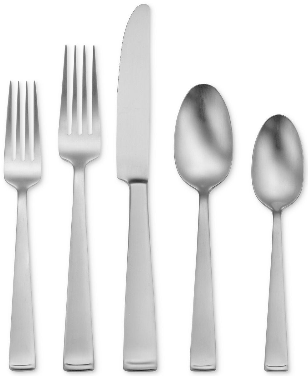 Oneida Lewin Satin 65-Piece Flatware Set, 18/10 stainless steel