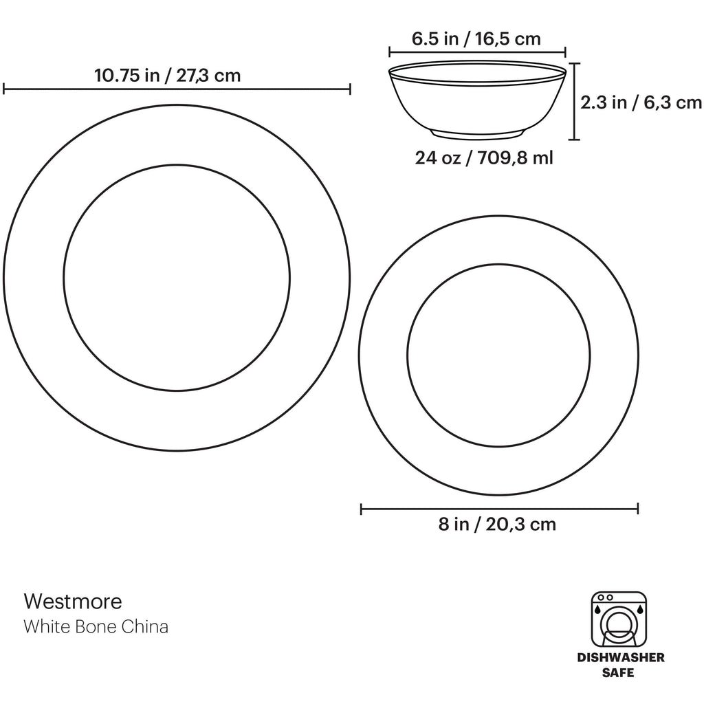 Lenox Westmore 3-Piece Place Setting, bone china (view 6)