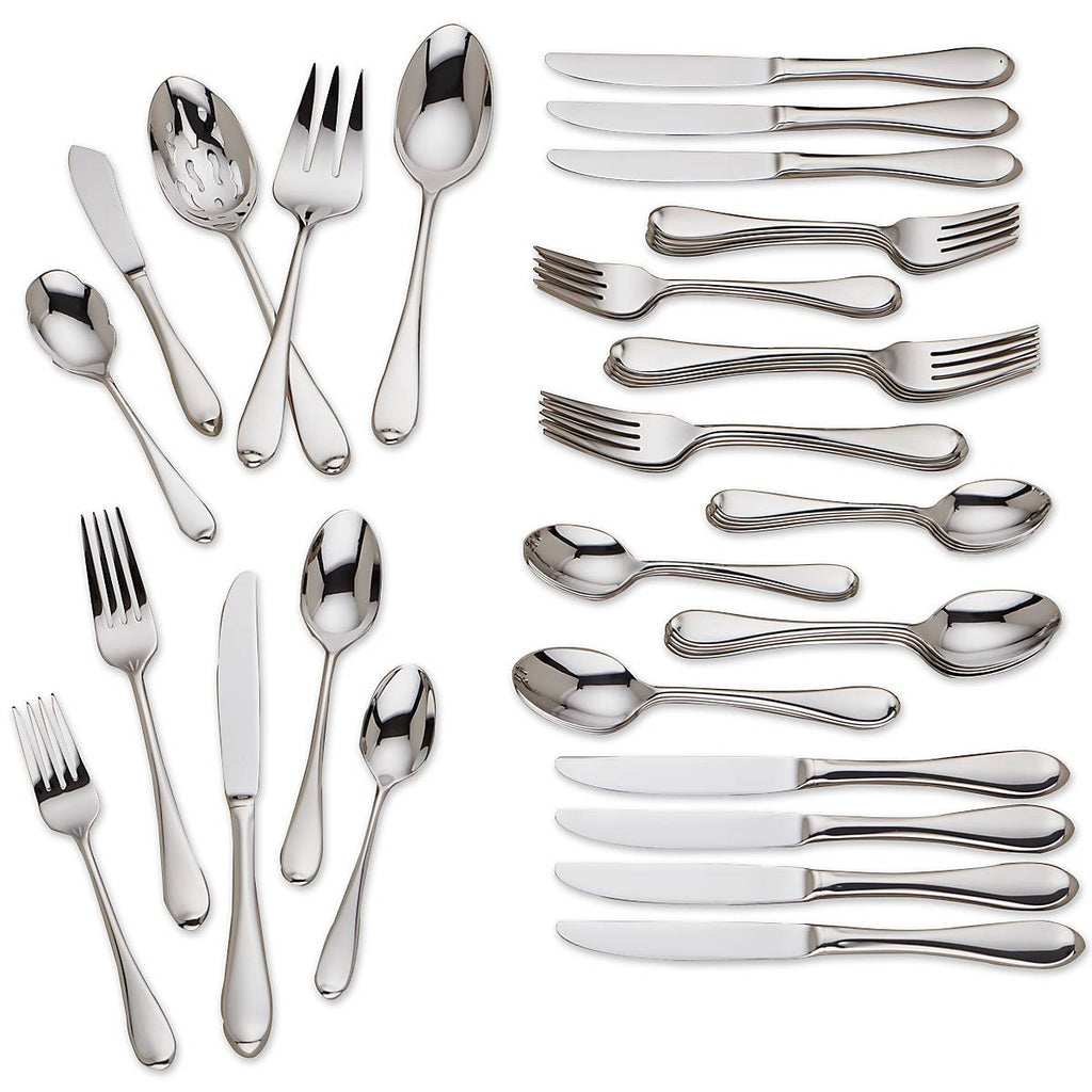 Gorham Studio 45-Piece Flatware Set, 18/10 stainless steel
