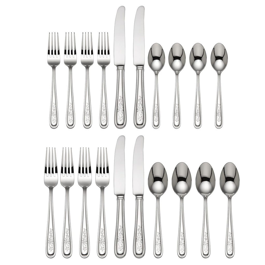 Lenox Opal Innocence 20-Piece Flatware Set, 18/10 stainless steel (view 2)