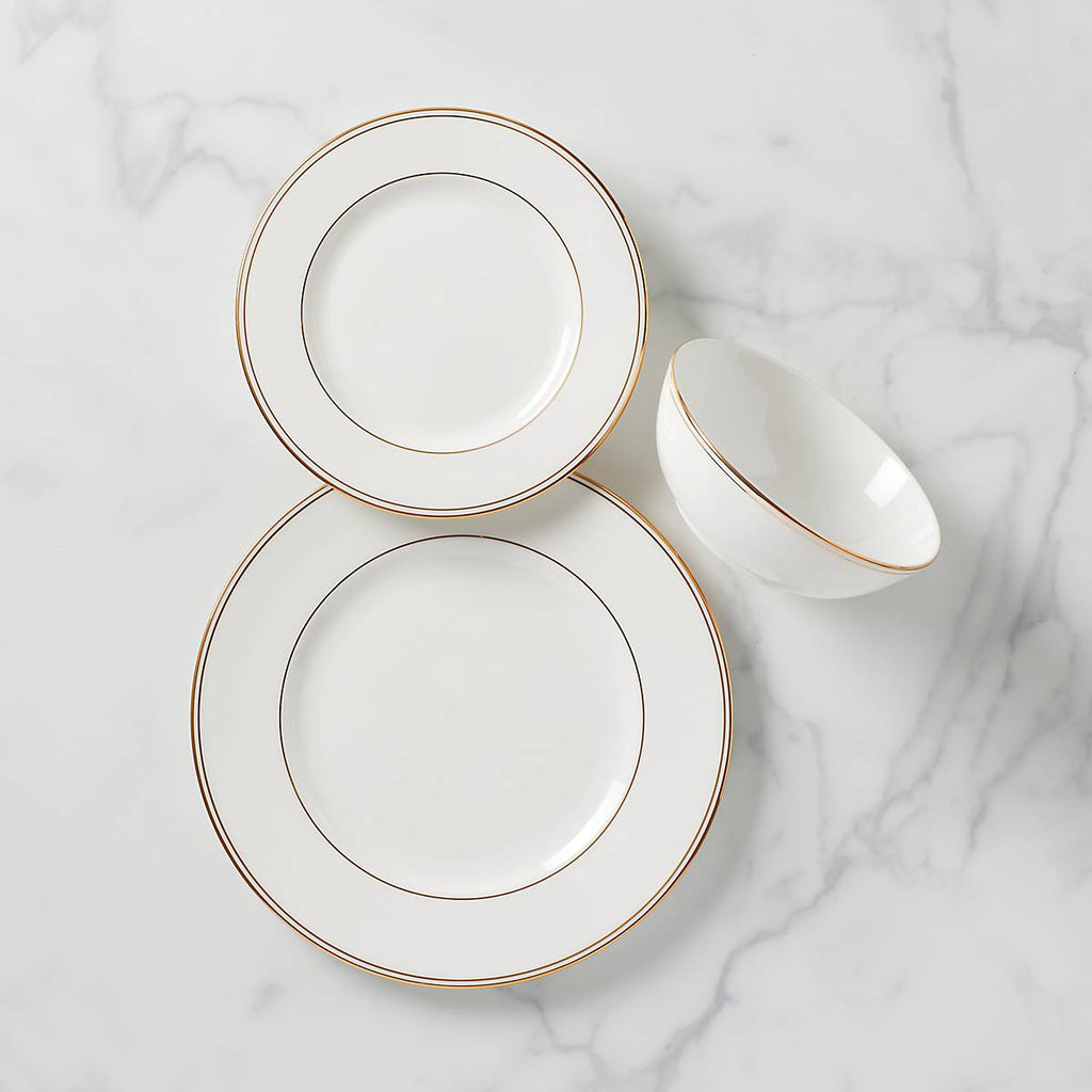 Lenox Federal Gold 3-Piece Place Setting, bone china
