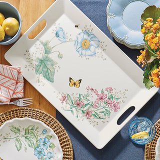 Lenox Butterfly Meadow Melamine Handled Tray, melamine (view 4)