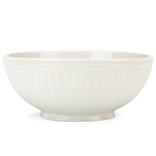 Lenox French Perle Groove White Medium Bowl, stoneware (view 2)