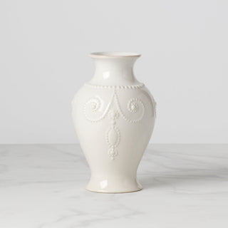Lenox French Perle White Bouquet Vase, stoneware