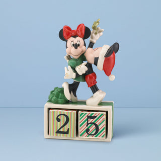 Lenox Mickey & Minnie Countdown to Christmas Figurine, porcelain