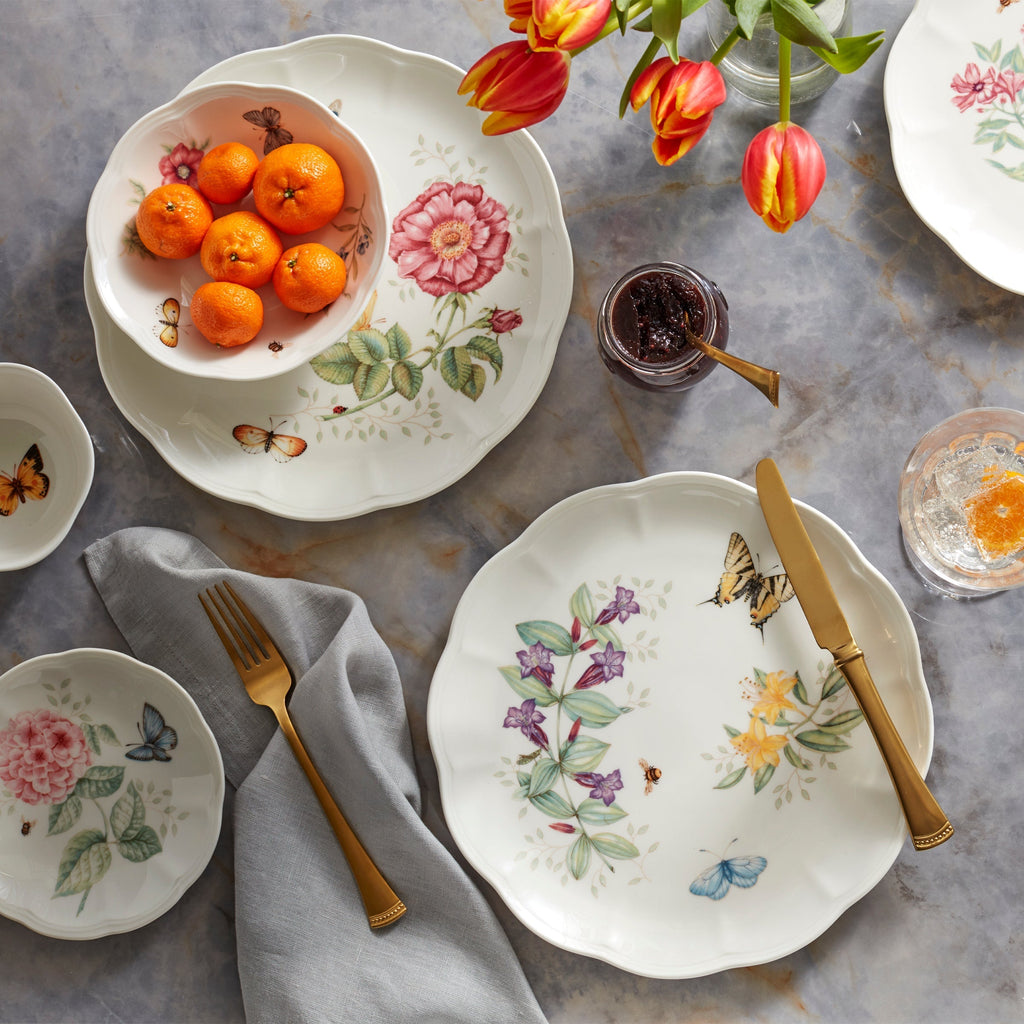 Lenox Butterfly Meadow 28-Piece Dinnerware Set, porcelain (view 3)