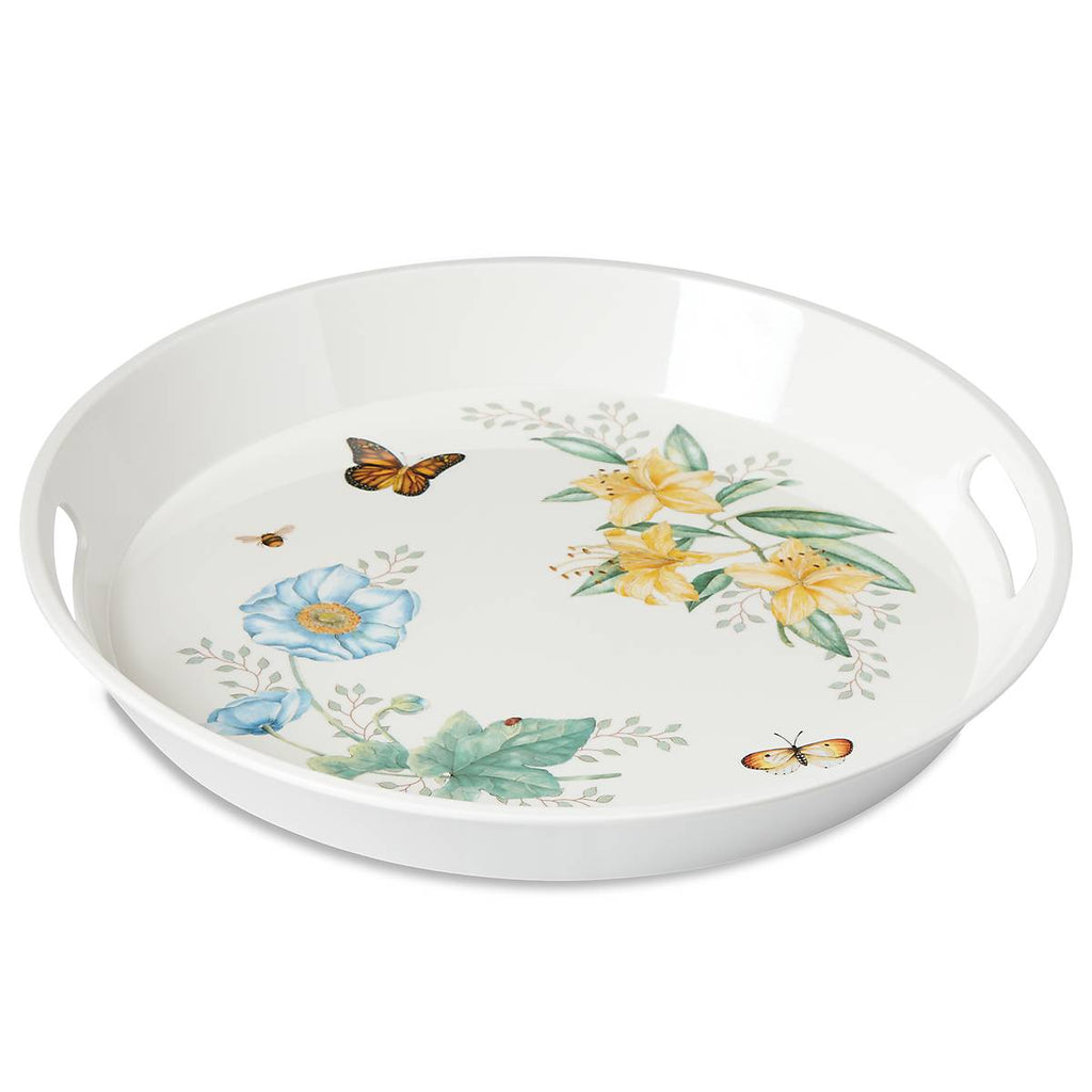 Lenox Butterfly Meadow Melamine Round Tray, melamine (view 2)