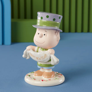 Lenox Happy New Year Charlie Brown 5-Piece Figurine Set, porcelain (view 8)