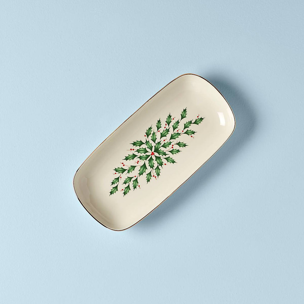 Lenox Holiday Bread Tray, porcelain