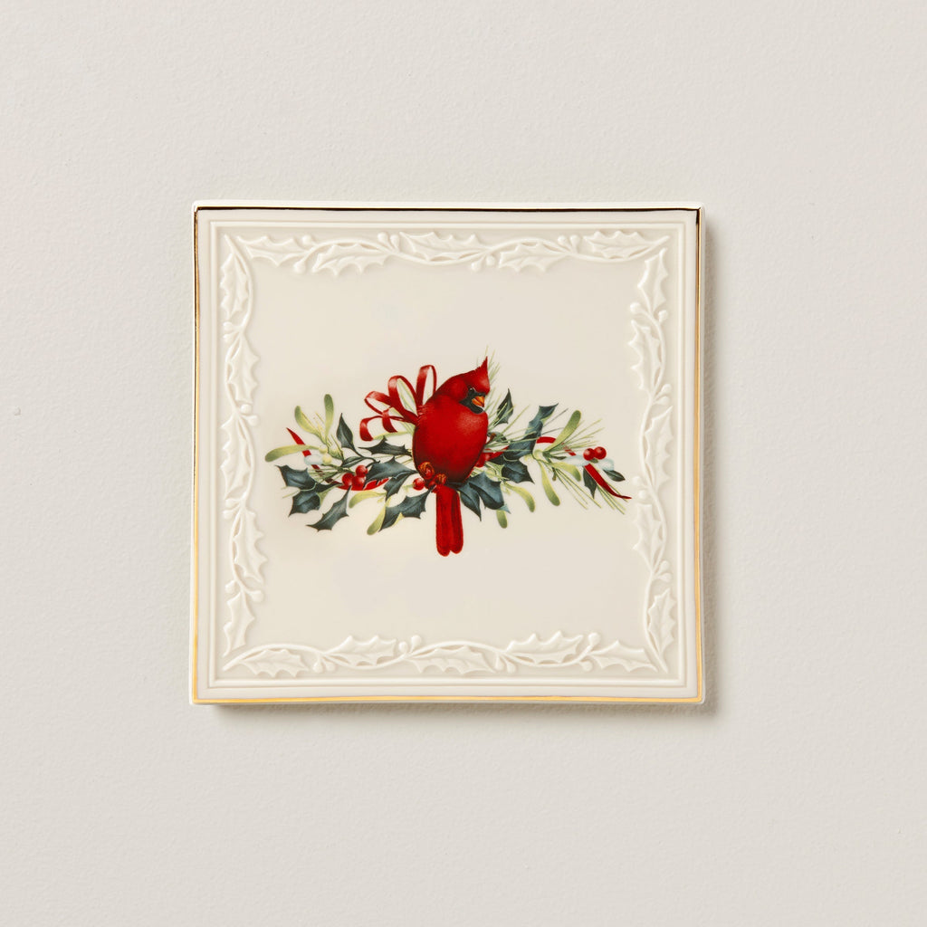 Lenox Winter Greetings Trivet, porcelain