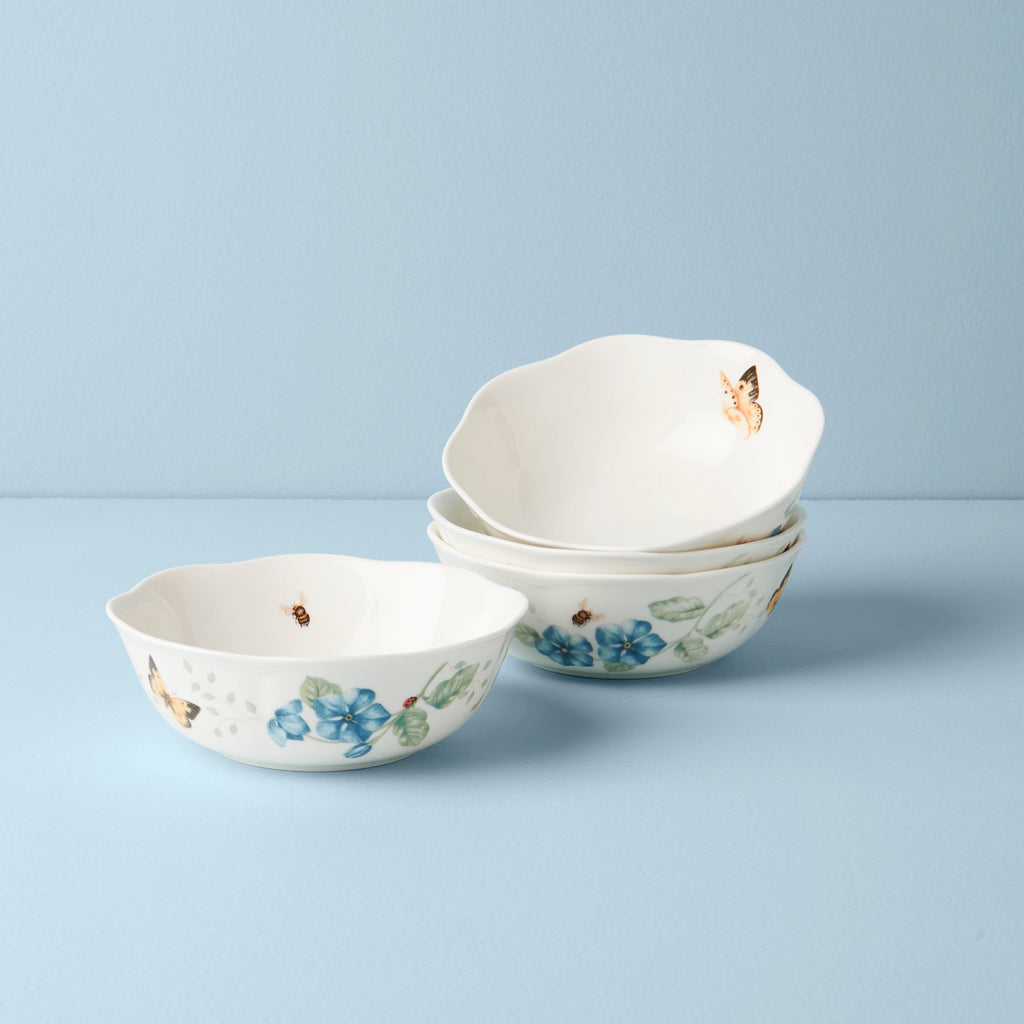 Lenox Butterfly Meadow All-Purpose Bowls, Set of 4, porcelain