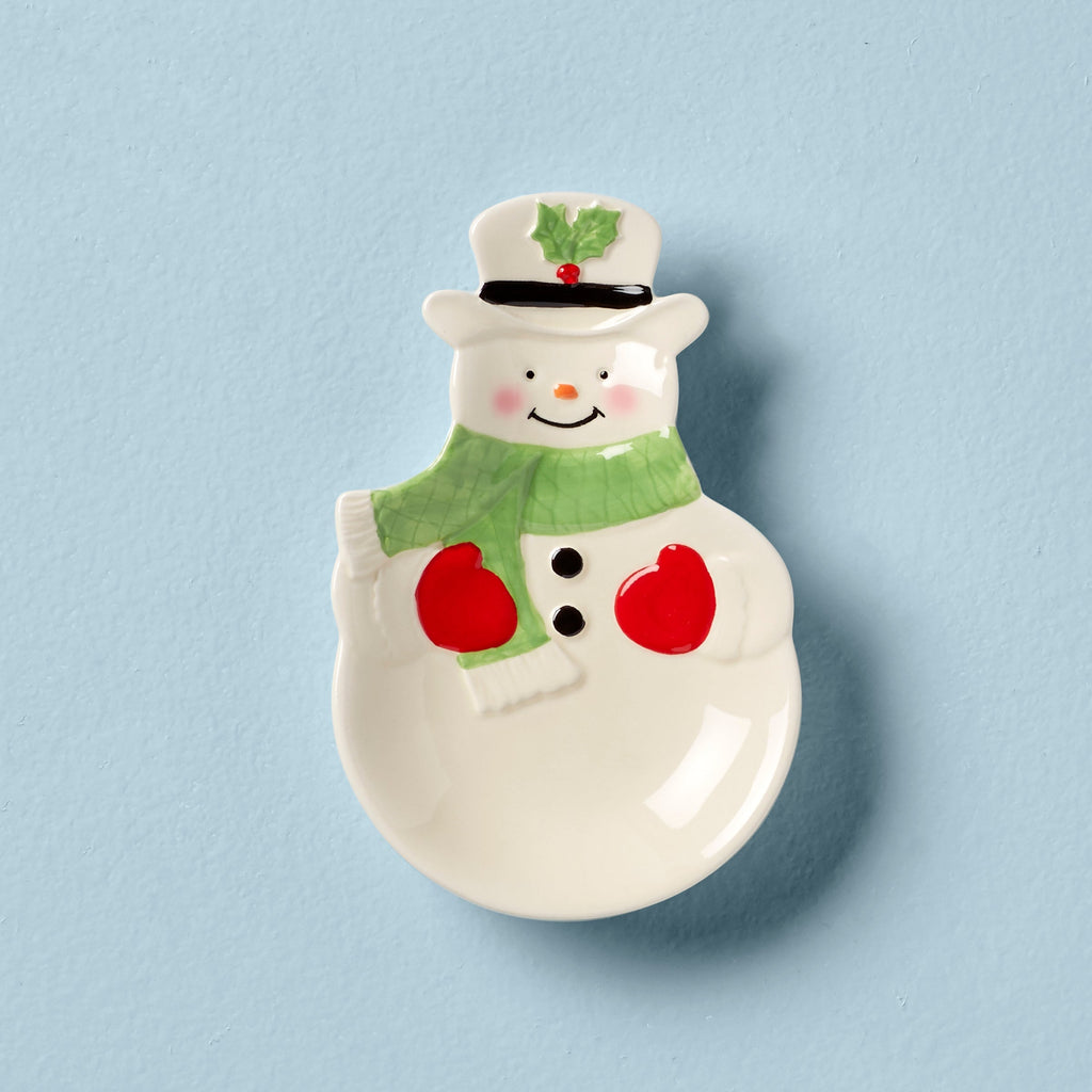 Lenox Holiday Snowman Spoon Rest, dolomite