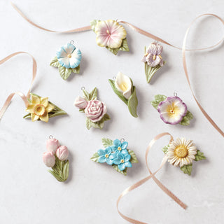 Lenox Celebrate Flowers 10-Piece Mini Ornament Set, porcelain (view 10)