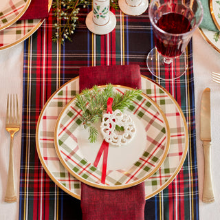 Lenox Holiday Plaid Dinner Plates, Set of 4, porcelain (view 4)