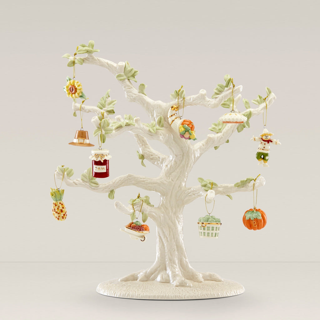 Lenox Autumn Favorites 10-Piece Mini Ornament Set, porcelain (view 2)