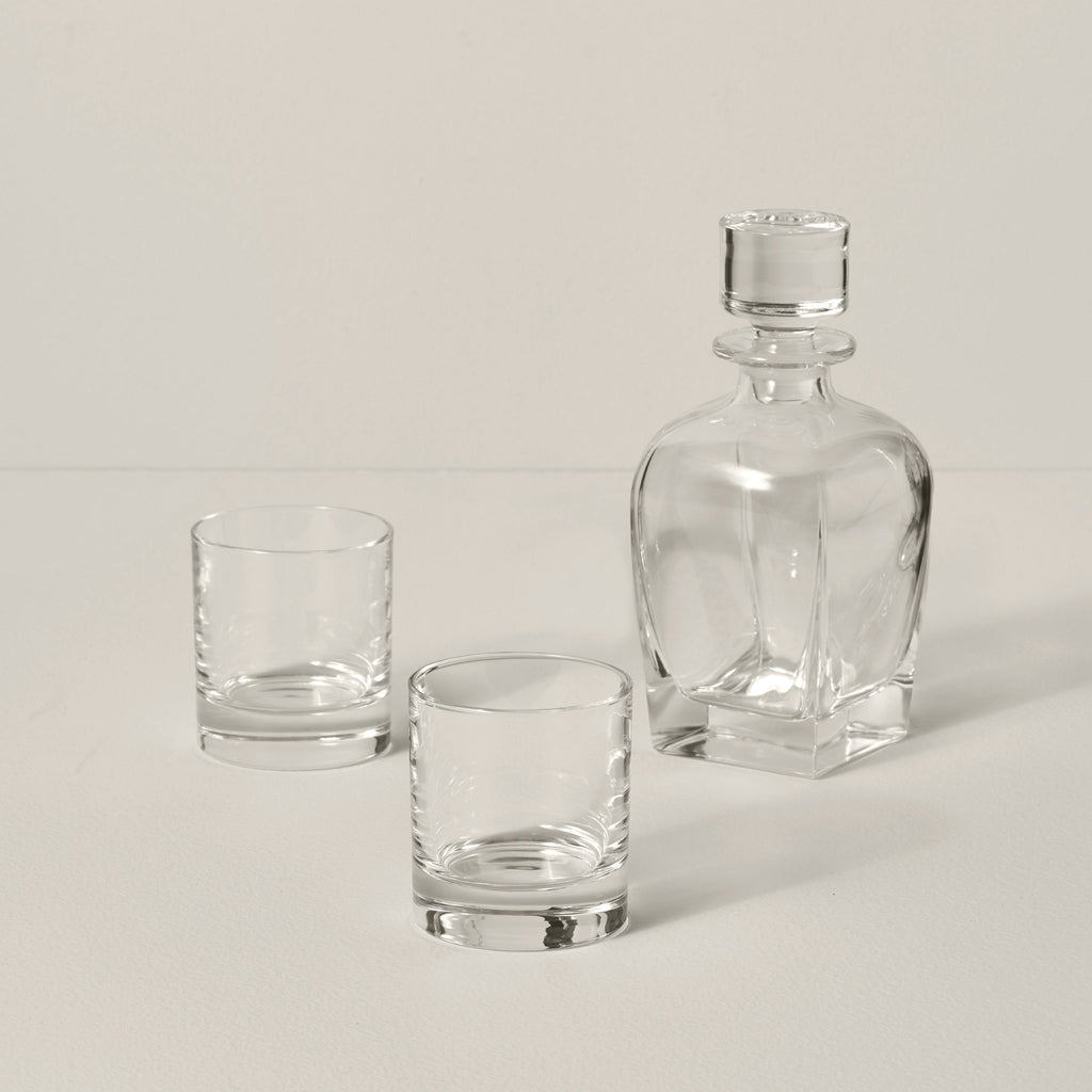 Lenox Tuscany Classics 3-Piece Decanter & Glass Set, european glass