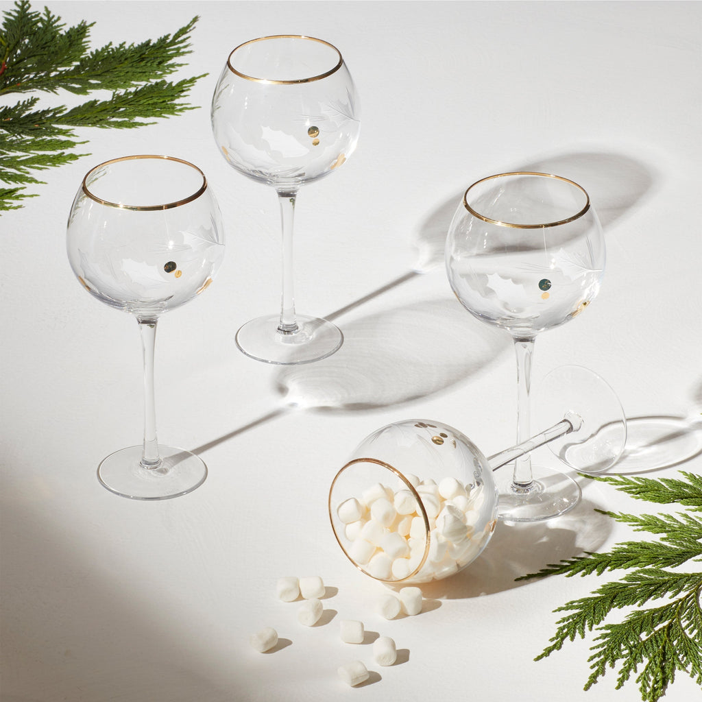 Lenox Holiday Gold Balloon Glasses, Set of 4, glass (view 2)