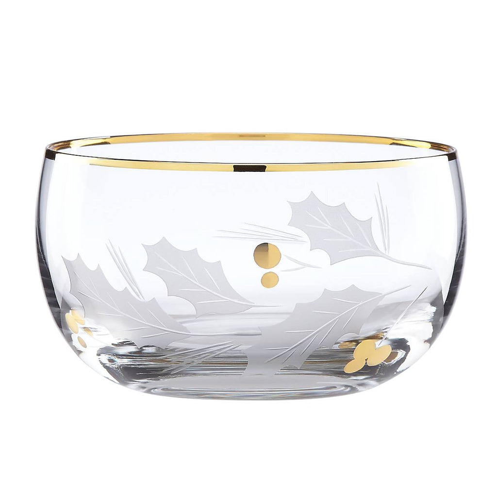 Lenox Holiday Gold Glass Nut Bowl, glass (view 2)