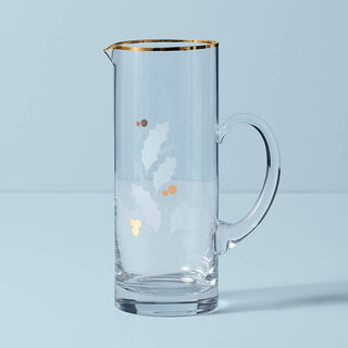 Lenox Holiday Gold Pitcher, glass