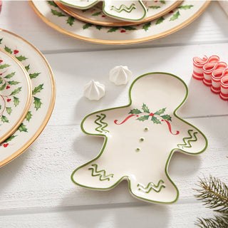Lenox Holiday Gingerbread Man Accent Plate, porcelain (view 2)