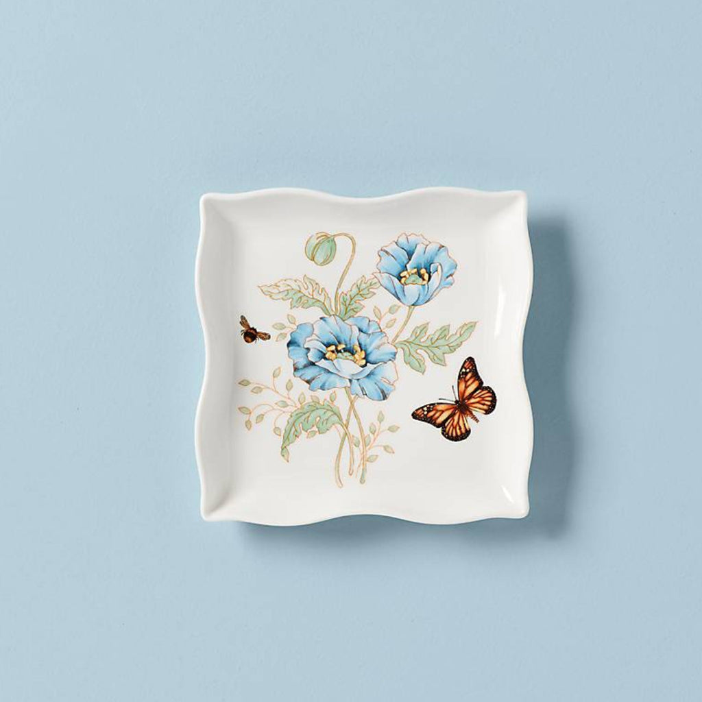 Lenox Butterfly Meadow Square Dish, porcelain