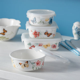 Lenox Butterfly Meadow Rectangle Container, porcelain (view 3)