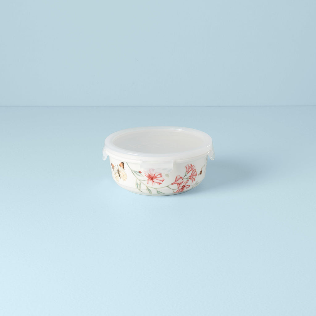 Lenox Butterfly Meadow Large Round Container, porcelain
