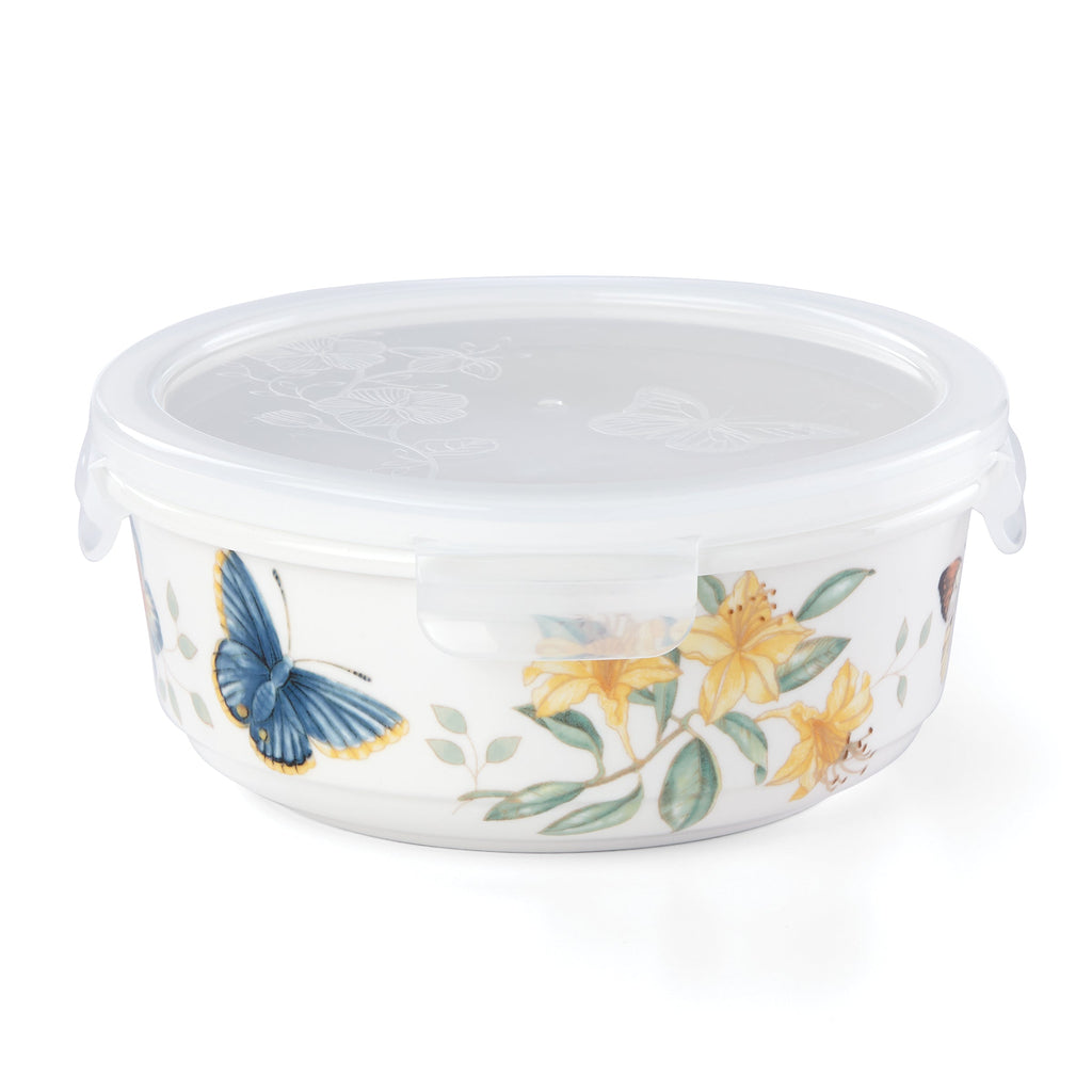 Lenox Butterfly Meadow Large Round Container, porcelain (view 5)