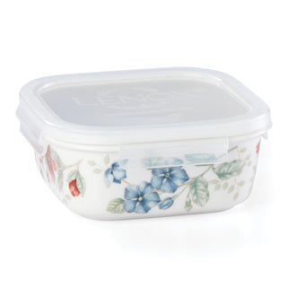 Lenox Butterfly Meadow Square Container, porcelain (view 3)