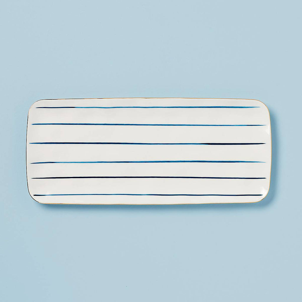 Lenox Blue Bay Hors d'Oeuvre Tray, porcelain
