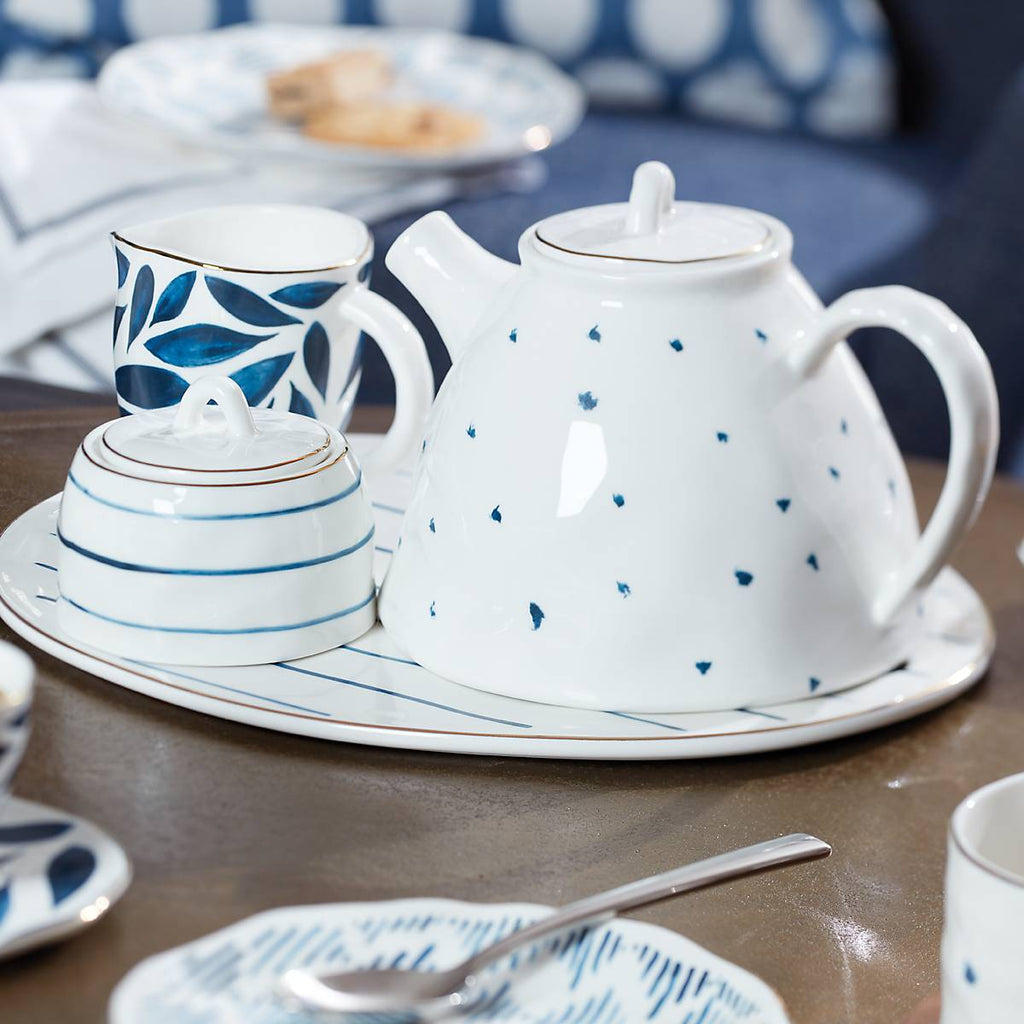 Lenox Blue Bay Teapot, porcelain (view 2)