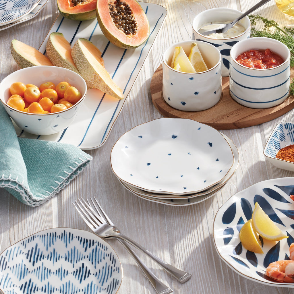 Lenox Blue Bay Tidbit Plates, Set of 4, porcelain (view 5)