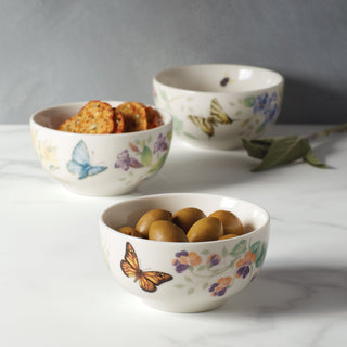 Lenox Butterfly Meadow Mini Bowls, Set of 3, porcelain (view 3)