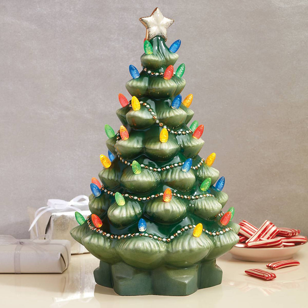 Lenox Treasured Traditions Green Lit Tree, dolomite (view 3)