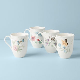 Lenox Butterfly Meadow Mugs, Set of 4, porcelain (view 2)