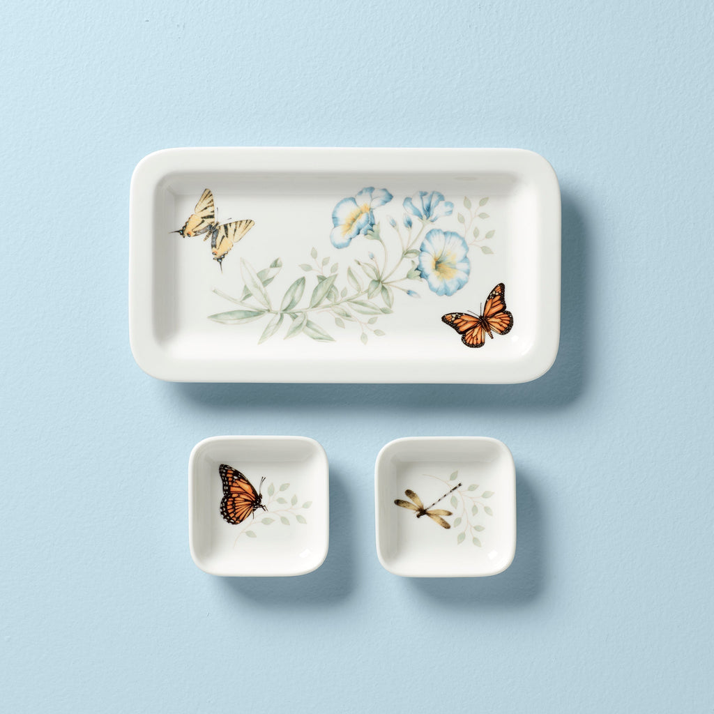 Lenox Butterfly Meadow Sushi Plate & Bowls, porcelain (view 2)
