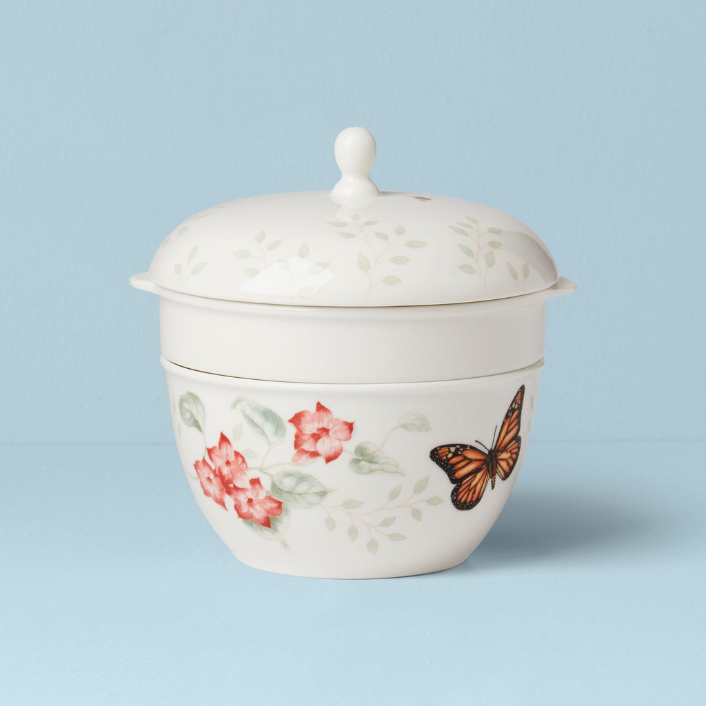 Lenox Butterfly Meadow 3-Piece Stackable Bowl Set, porcelain