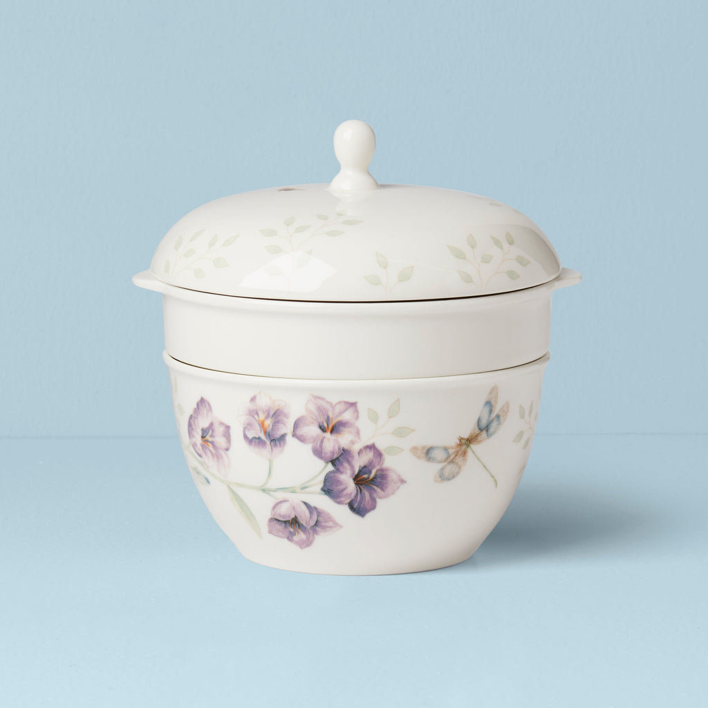 Lenox Butterfly Meadow 3-Piece Stackable Bowl Set, porcelain (view 2)