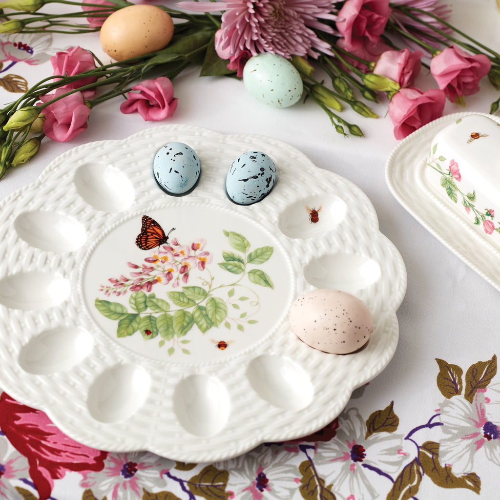 Lenox Butterfly Meadow Egg Tray, porcelain (view 2)