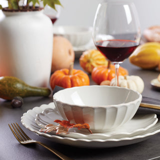 Lenox French Perle Scallop White 12-Piece Dinnerware Set, stoneware (view 11)