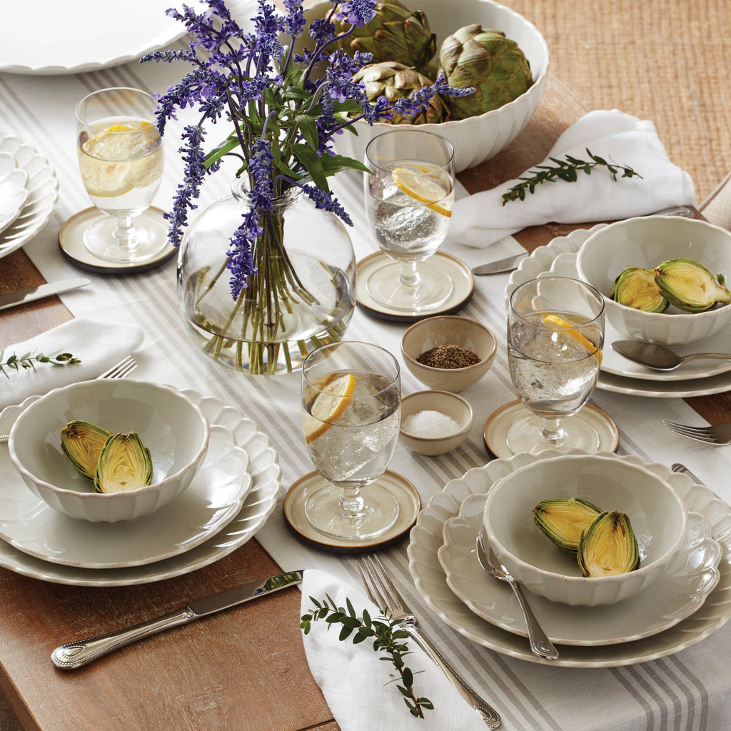 Lenox French Perle Scallop White Dinner Plates, Set of 4, stoneware (view 12)
