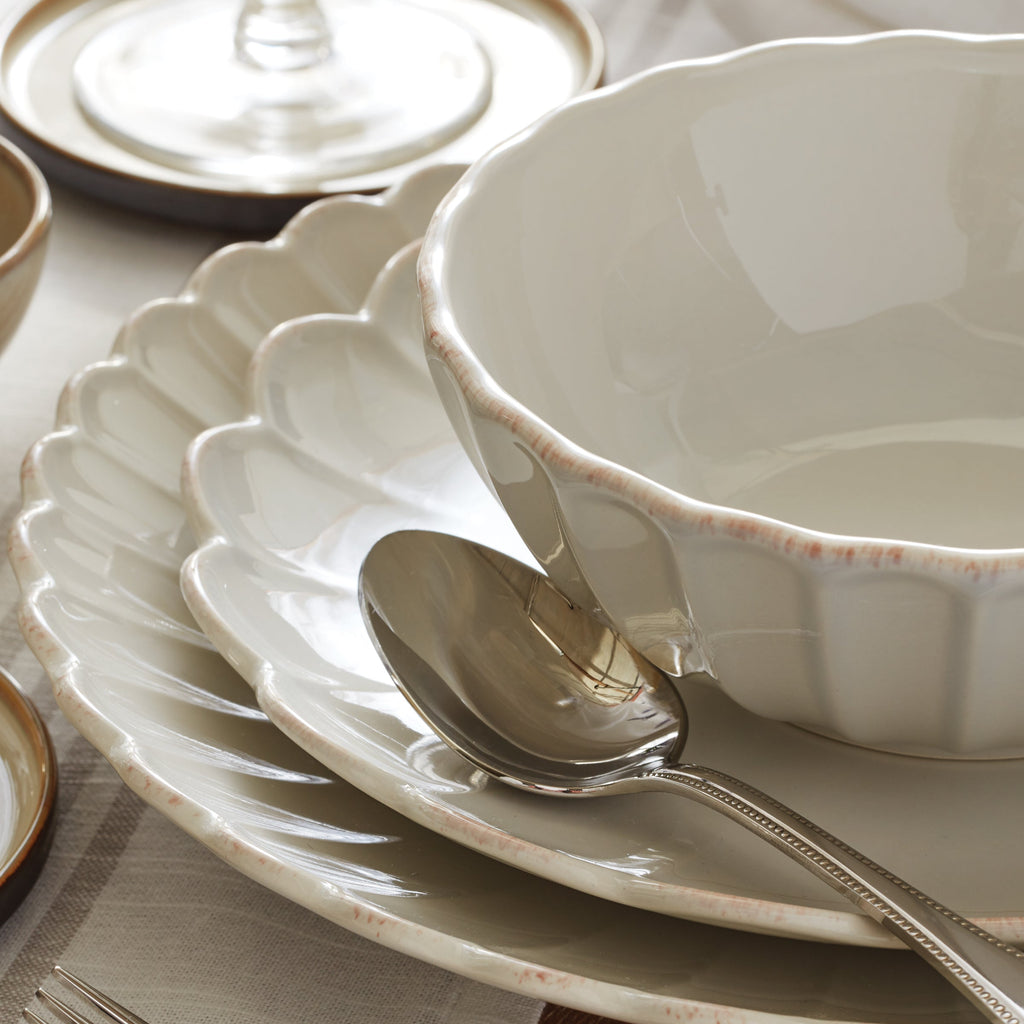 Lenox French Perle Scallop White Accent Plates, Set of 4, stoneware (view 13)