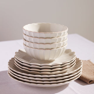 Lenox French Perle Scallop White All-Purpose Bowls, Set of 4, stoneware (view 11)