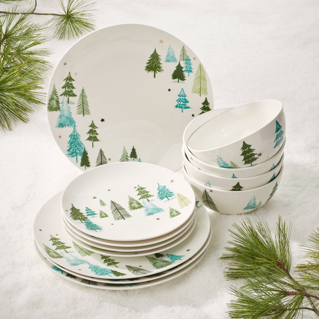 Lenox Balsam Lane 12-Piece Dinnerware Set, porcelain (view 2)