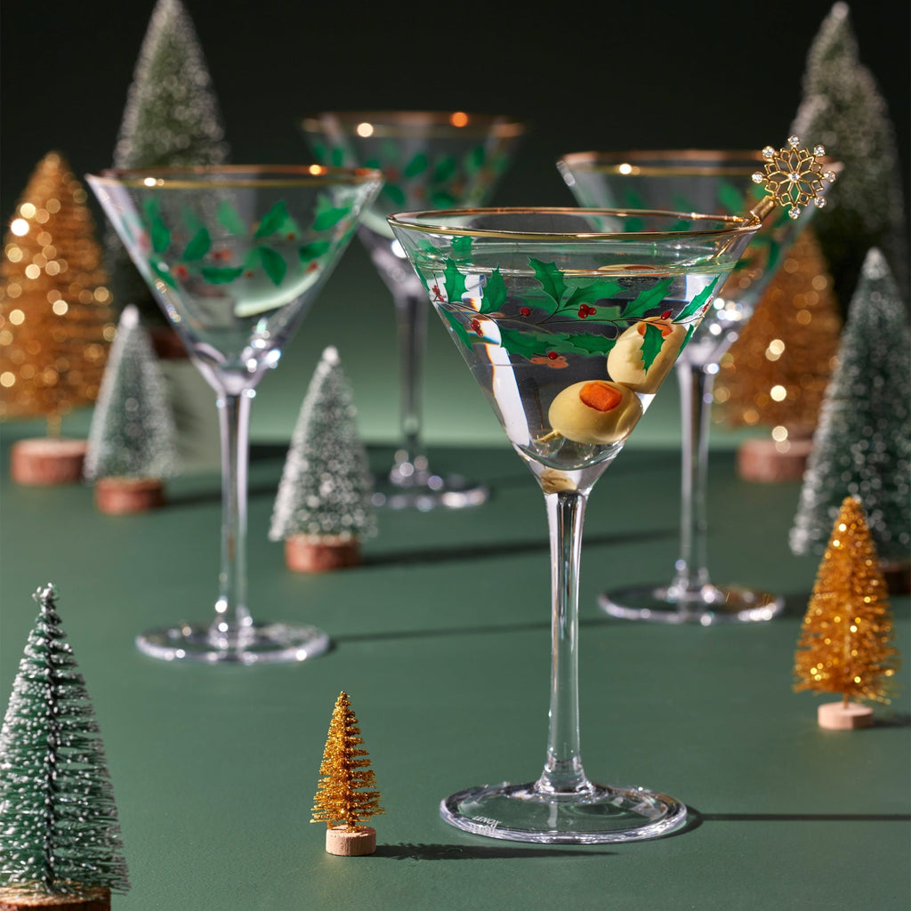 Lenox Holiday Martini Glasses, Set of 4, glass (view 4)