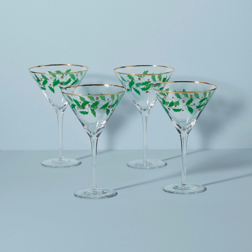 Lenox Holiday Martini Glasses, Set of 4, glass (view 2)