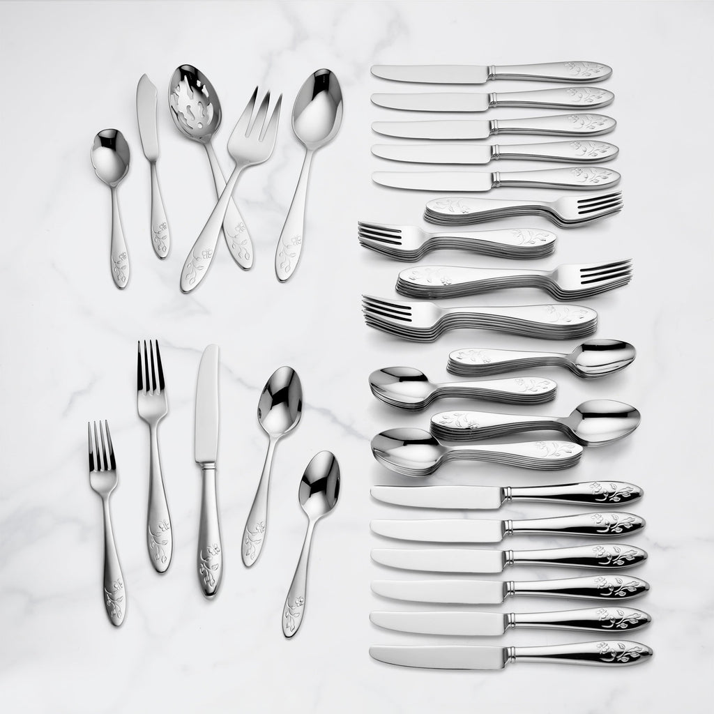 Lenox Butterfly Meadow 65-Piece Flatware Set, 18/10 stainless steel (view 2)