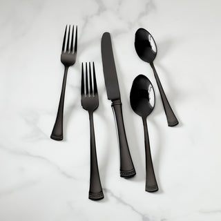Lenox Portola Black Mirror 20-Piece Flatware Set, 18/10 stainless steel