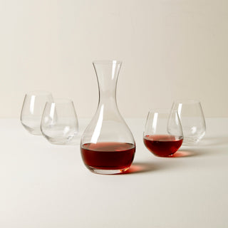 Lenox Tuscany Classics Decanter & Stemless Wine Glass Set, european glass (view 2)