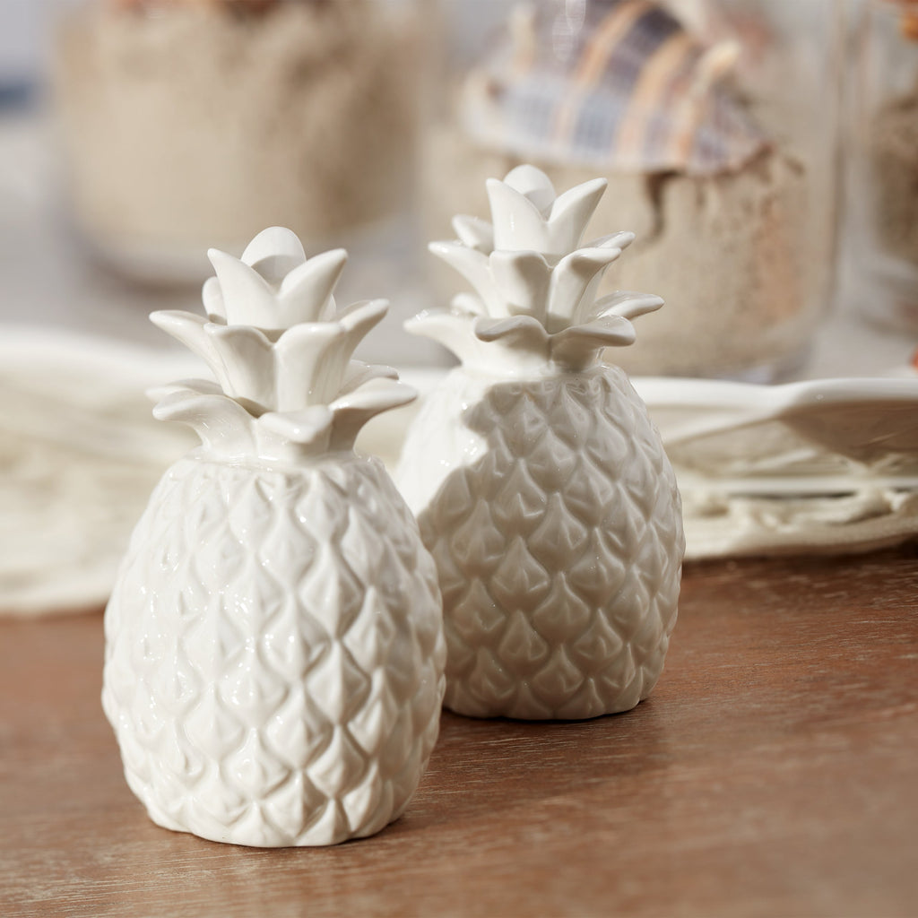 Lenox Wicker Creek Pineapple Salt & Pepper Set, porcelain (view 6)